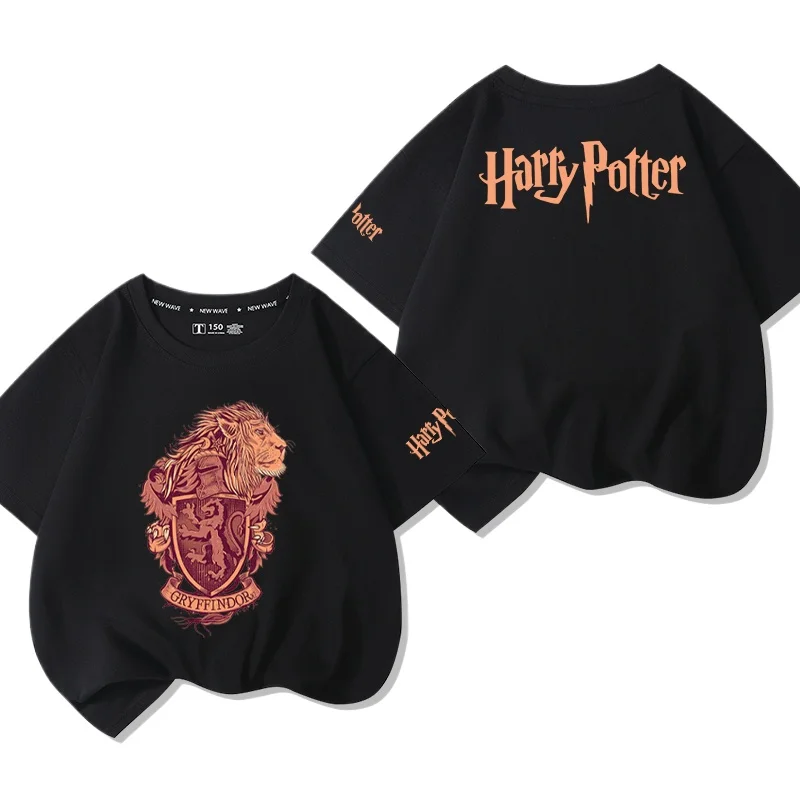 MINISO هاري بوتر جريفندور هاري بوتر المشتركة الطرفية قصيرة الأكمام