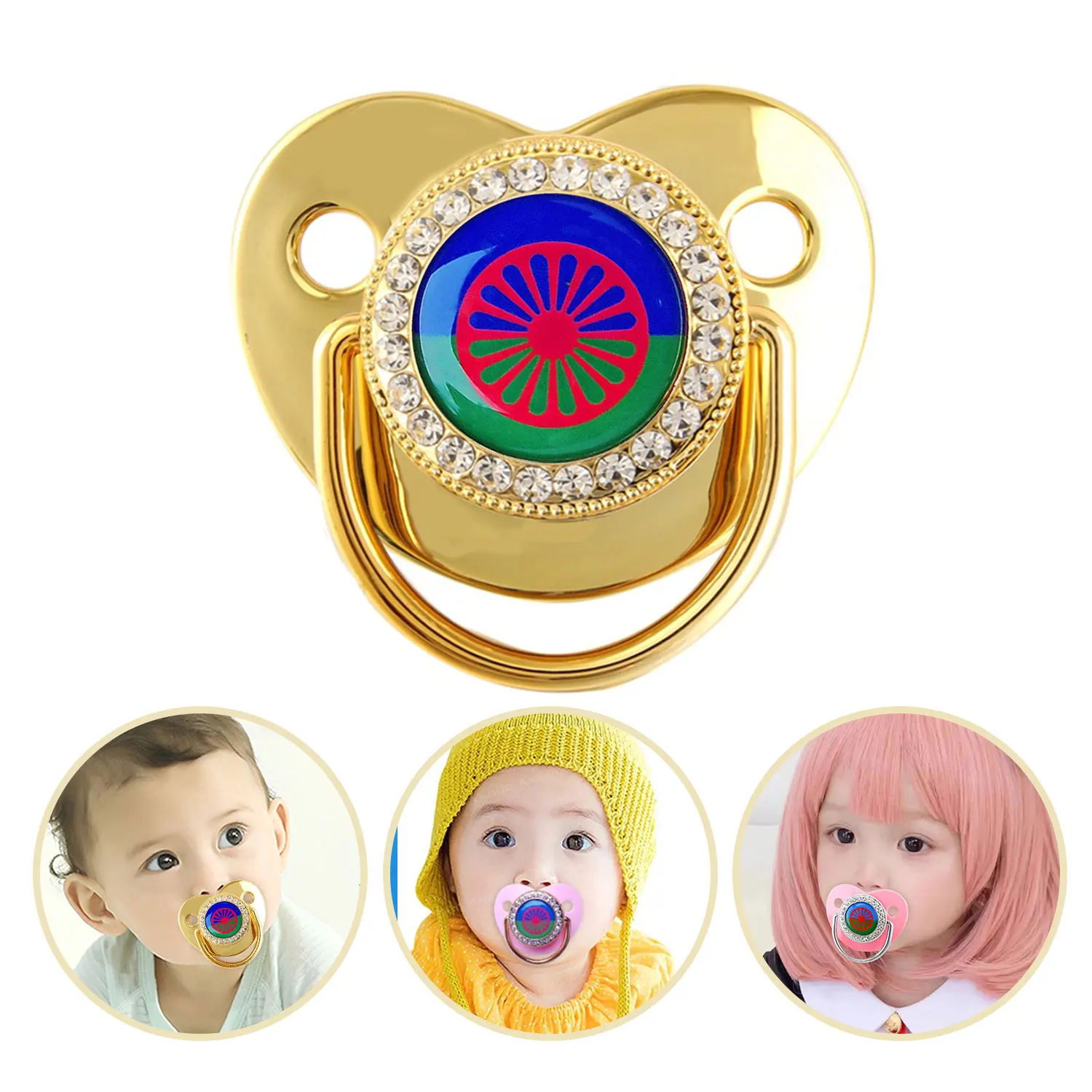 Rainbow Soother Teether Nipple Chain 0-3 Years Newborn Silicone Teething Teether, BPA Free, Perfect Gift for Newborns