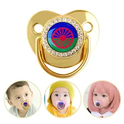 Rainbow Soother Teether Nipple Chain 0-3 Years Newborn Silicone Teething Teether, BPA Free, Perfect Gift for Newborns