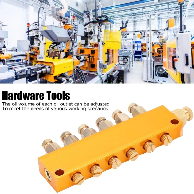 

Распределитель масла, регулируемый латунный смазочный поршневой сепаратор, делительный клапан, система смазки 1 в 6 выходов