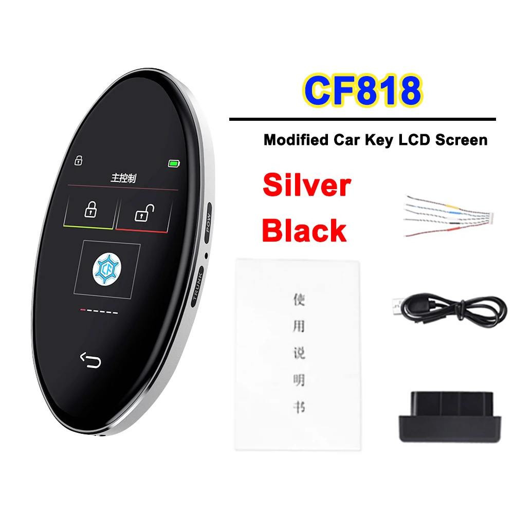 CF818 Universal LCD Remote Fit All Start Stop Engine Button Models For Audi BMW Benz Toyota Mazda Ford Comfortable Entry Keyless