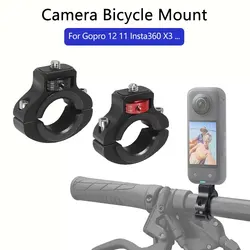 Aluminum Bike Bicycle Handlebar Mount for Gopro 12 11 10 9 8 Insta360 ONE X3 X2 DJI Osmo Action 3 4 Cameras Mountain Bike Mount