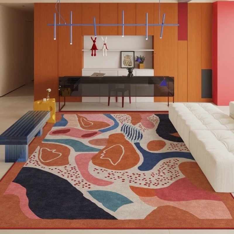الإبداعية الدوبامين سجادة غرفة معيشة هندسية الفن نمط غرفة نوم البساط الراقية ضوء الفاخرة ديكور المنزل طاولة القهوة حصيرة вг #2