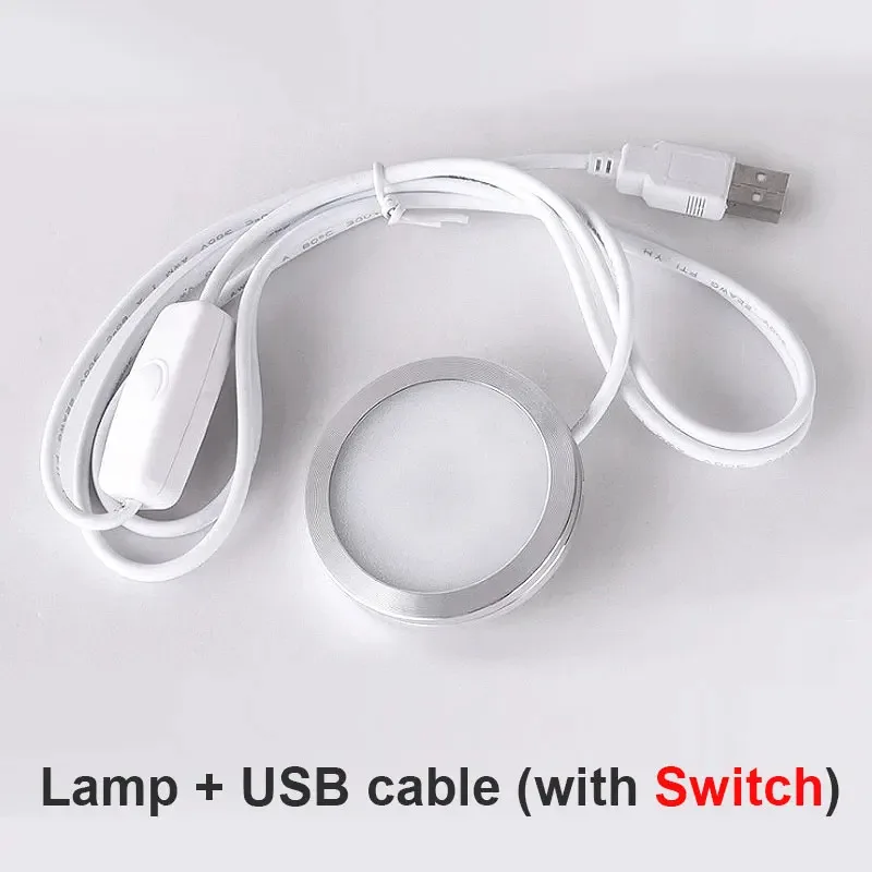 5V Ultra-thin LED Cabinet Light Showcase Shelf Counter Spot Lamp Indoor Lighting for RV Camping Car Interior Decor