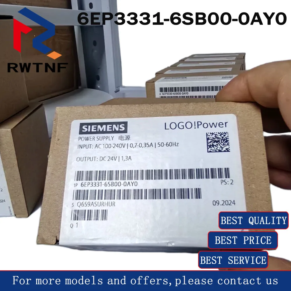 

Brand New Genuine 6EP3331-6SB00-0AY0 SIEMENS Stabilized Power Supply LOGO!POWER/1AC/DC24V/1.3A,100% original warehouse stock