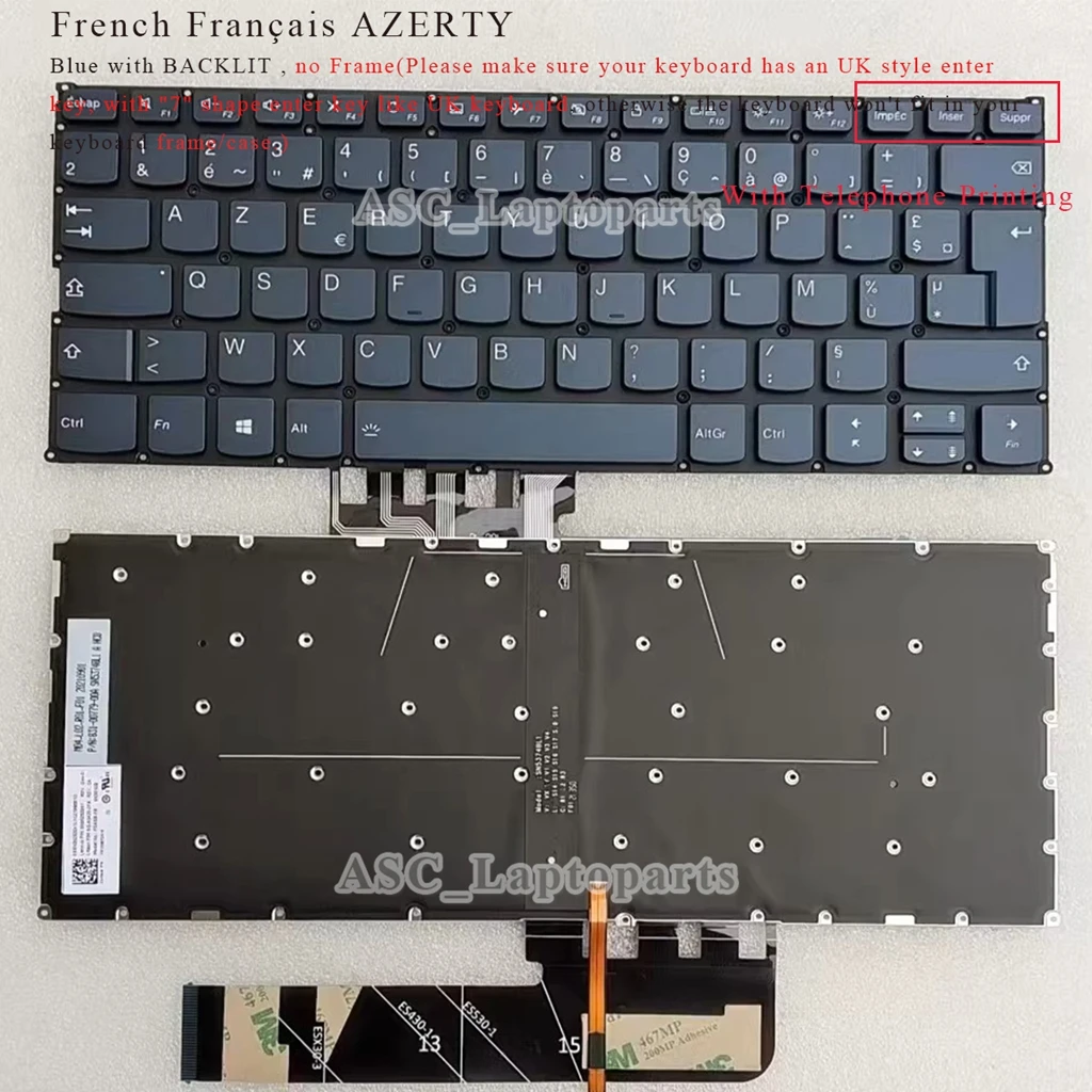 

Новая канадская французская клавиатура для Lenovo Flex 6-14ikb 6-14arr Yoga C740-14IML S740-14IIL, C640-13IML LTE, S740-14IIL с подсветкой