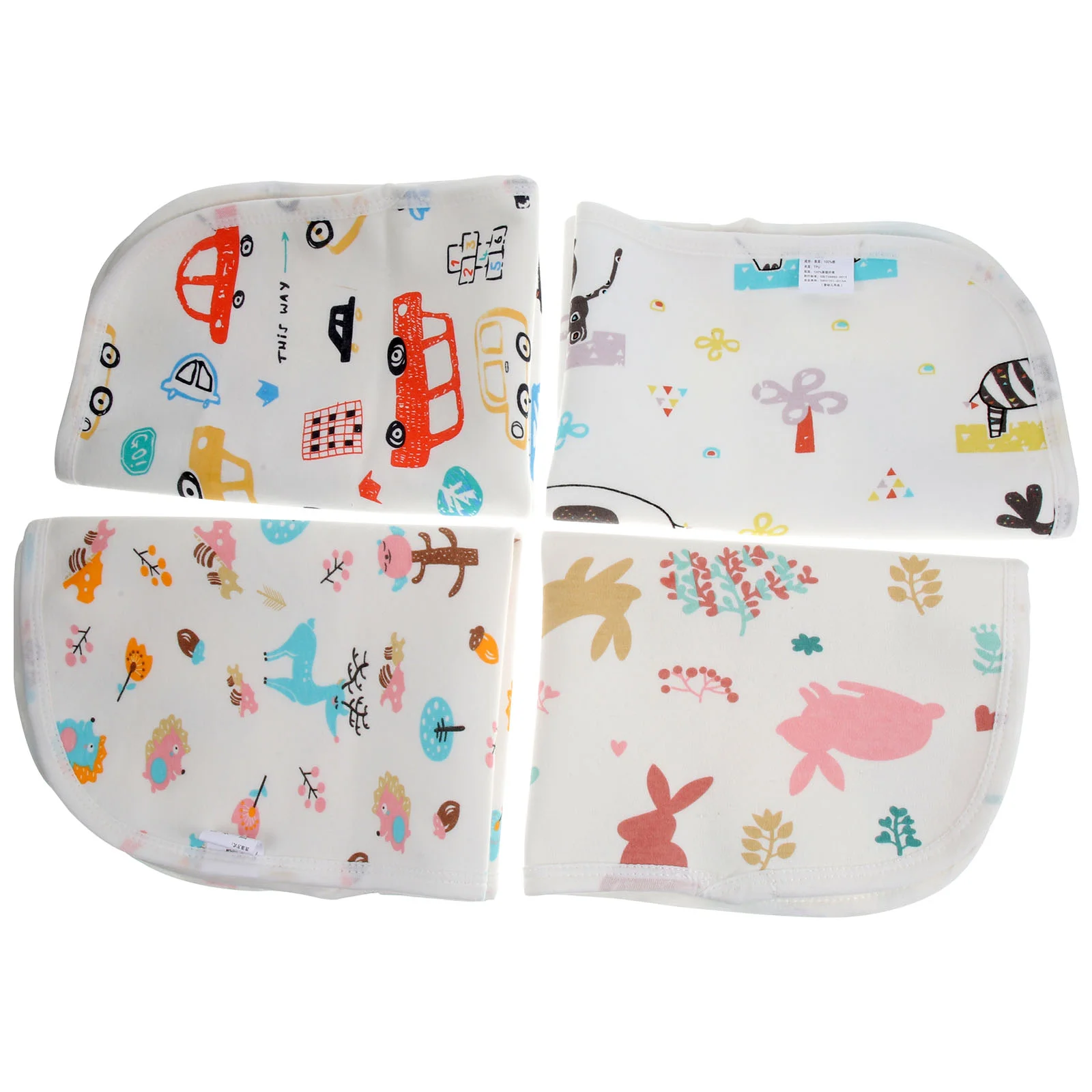 

4 PCS Pee Mattress Cot Baby Diaper Changing Pad Lining Water Proof Infant Bed Travel