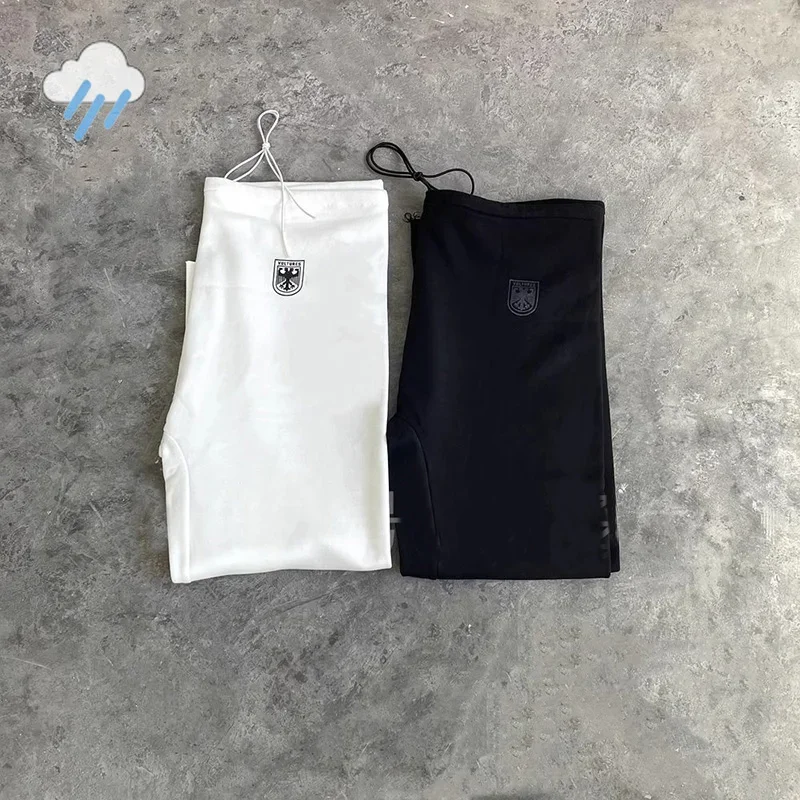 2024, большие спортивные штаны Kanye West Vultures YZY, мужские и женские повседневные черно-белые брюки для пар, винтажные брюки на шнурке