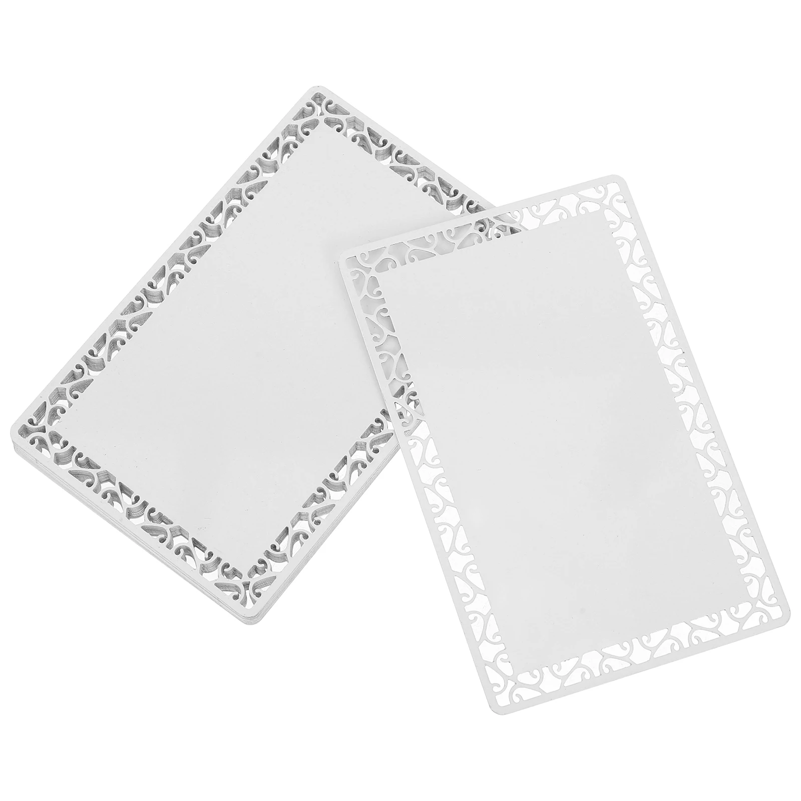 

10 Pcs Aluminum Alloy Blank Cards 86x54mm 0 45mm Thick Sublimation Printing Business Membership Name Cards Metal Blanks