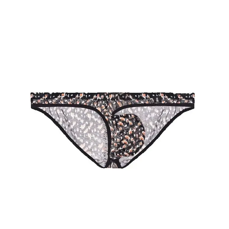 

men's underwear triangle with ice silk ultra-thin transparent style low waist Briefs A665