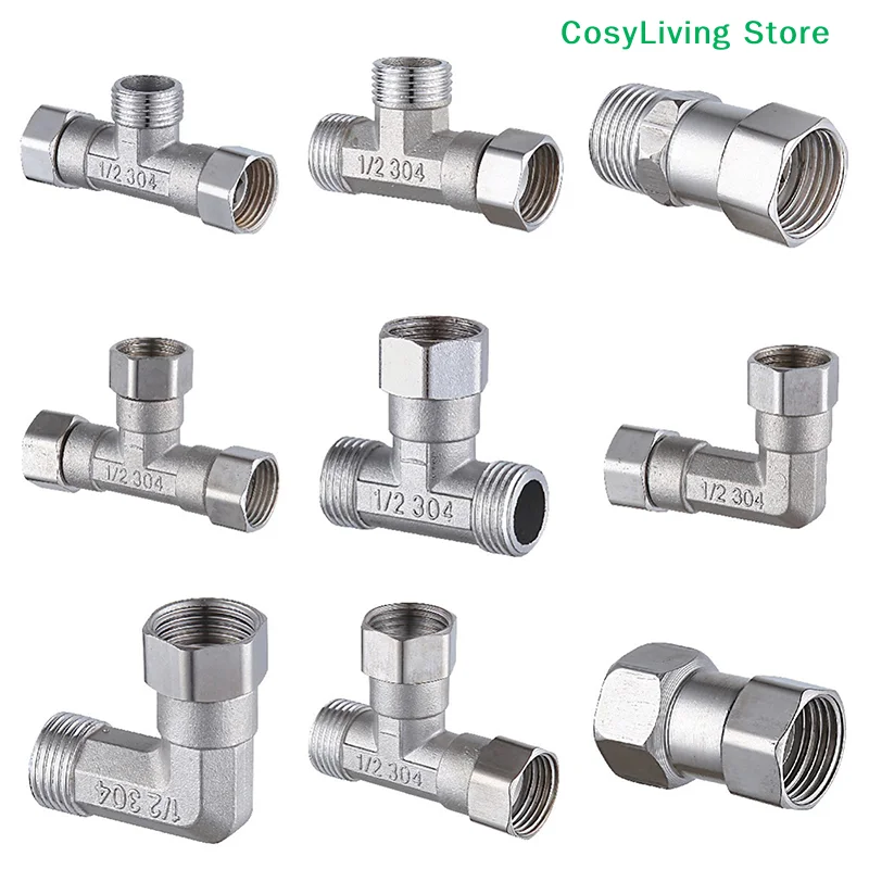 [CL]Stainless Steel T Adapter G1/ 2
