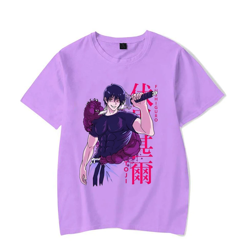 New Anime Fushiguro Toji Print T Shirt Cool Summer Casual Short Sleeve Unisex Fashion Loose T Shirts