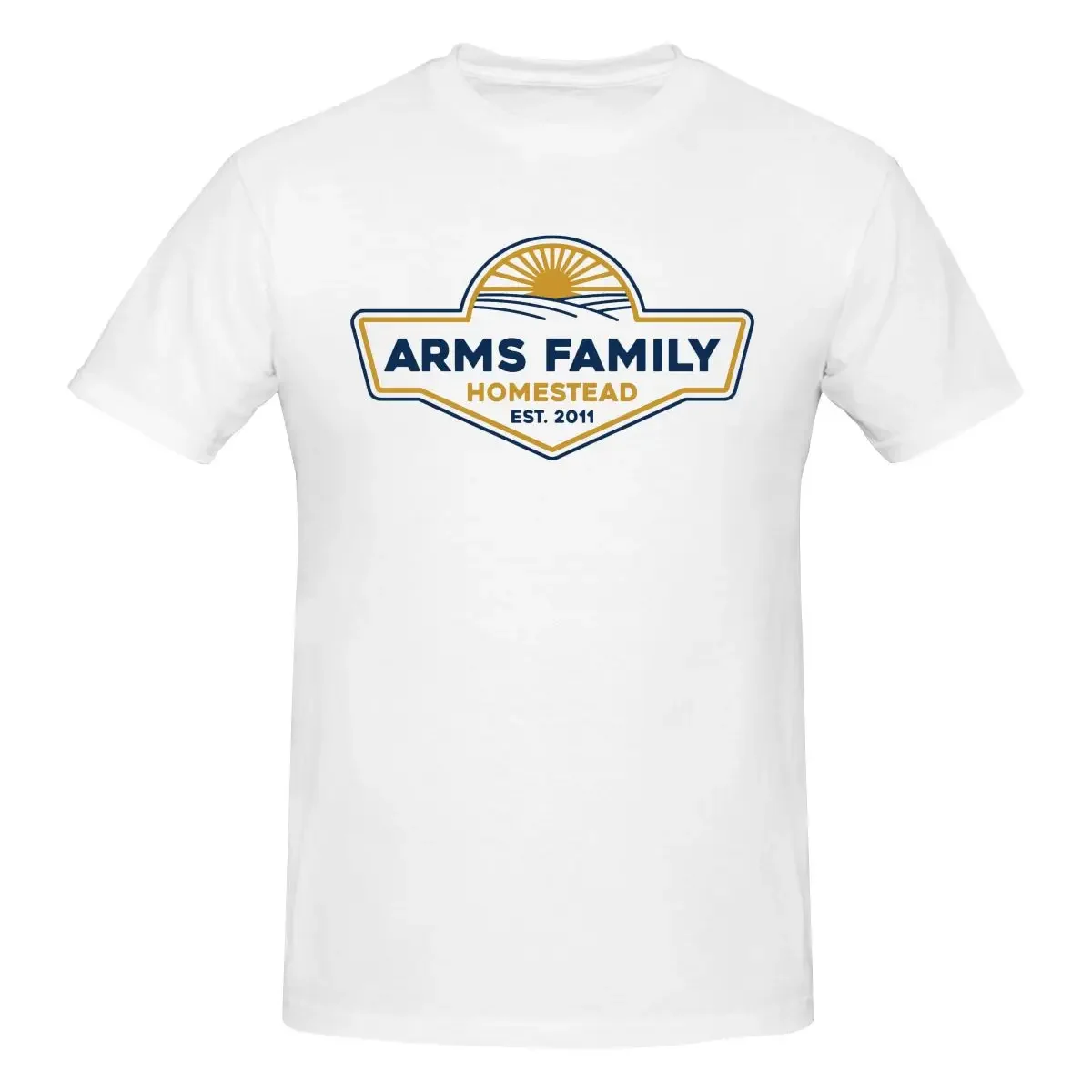 Arms Family Homestead Awesome T Shirt O-neck Cotton Custom Short Sleeve Men Tshirt