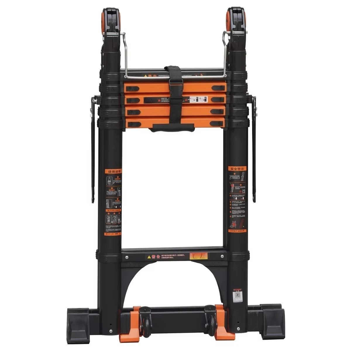 New Aluminum Telescopic Ladder  a Type Ladder Thickened Folding Ladder Multifunctional Lifting Engineering Stairsladder