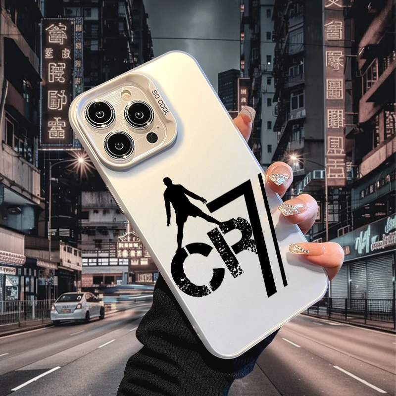 

Футбольный чехол для телефона iPhone 17, AIR 16, 15, 14, 13, Pro 12, 11 Pro, Xs X XR Max Laser, жесткий чехол из ПК + ТПУ, задняя крышка-S644P2