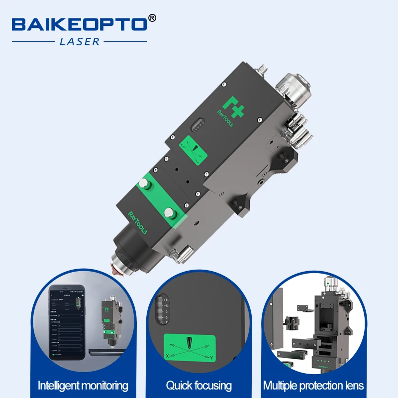 Raytools BM06K High-performance Automatic Focus Laser Cutting Head with 6KW Power Level QBH QD G5 Multiple Fiber Interfaces