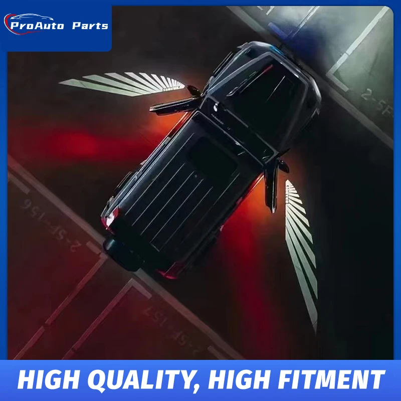 FOR Mercedes Benz Grand  B Door Light Angel's Wings Night Light Atmosphere Light W464 G500 G63 Door Light Carpet lamp With Logo view 5