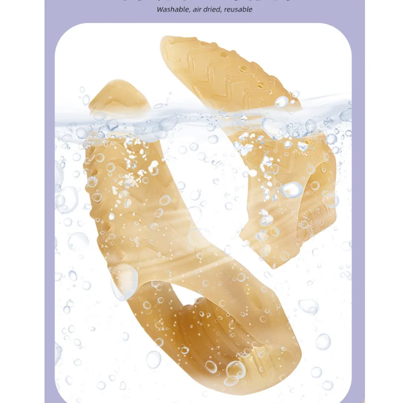 1/3Pair Gel Bunion Toe Separator W/Fabric Lining for Big Toe,Silicone Toe Spacer Breathable Toe Corrector Protector Overlapping