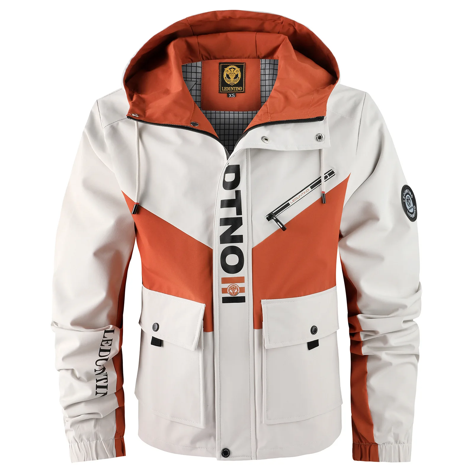 

New 2025 Men's Casual Hooded Jacket Autumn Outerwear Trendy Men's Coat Streetwear Fashion Outdoor Clothing Size XS-3XL