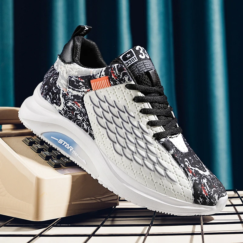 Student height increasing shoes four season thick soled men's casual sports shoes soft soled comfortable height increasing shoe