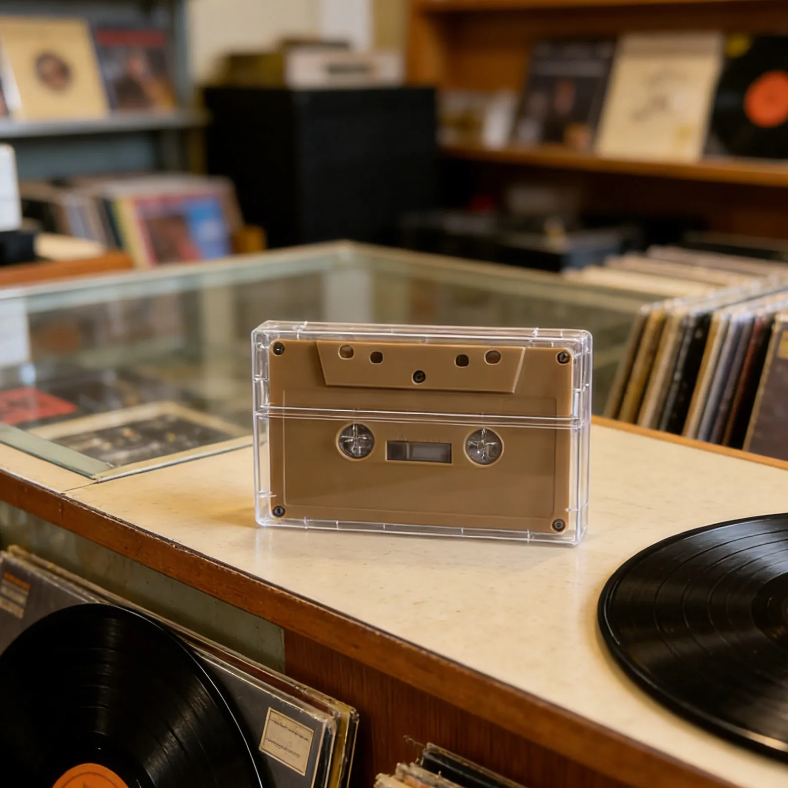 10Pcs Cassette Tape Storage Case Clear Organizer Box Portable Protective Storage Holder Impact Resistant for Home Office Vintage