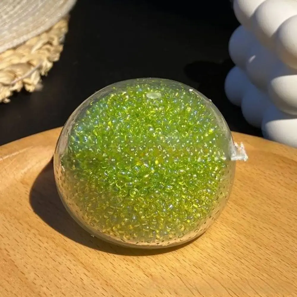 

Забавный имитация TPR хрустальный шар, прозрачный креативный шар ручной работы, эластичные красочные настольные украшения с медленным отскоком