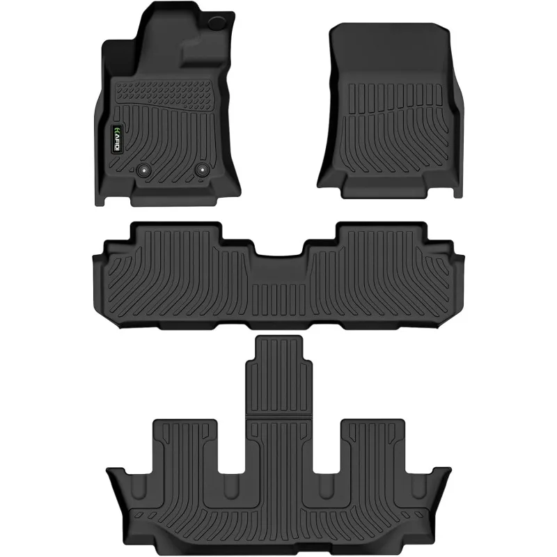 

US Floor Mats Custom Fit for Subaru Ascent 2019-2024 7/8 Passenger All Weather Protection TPE Automotive Liners 1st& 2nd& 3rd