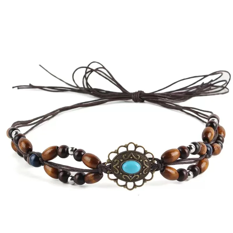 

Соломенная шляпа для мужчин и женщин, модная Федора с бисером, аксессуары для улицы, украшение в богемном стиле