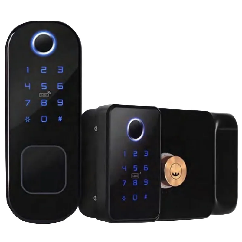 

ULW Wholesale Price Smart Lock WIFI APP Control Fingerprint Keyless Unlocking Tuya Smart Door Locks For Wooden Door