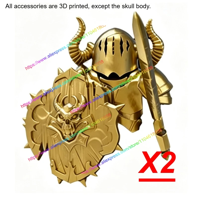 MOC Figuren Körperteile Bausteine Mittelalterliche Ritter Helm Bart Empire Hut Umhang Axt Hammer Sichel Mini-Bausteine Spielzeug Geschenke
