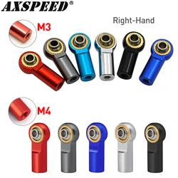 AXSPEED 10 Stuks Metalen M3 M4 Link Spoorstangeind Kogelgewricht Schokdemper Kogelgewricht voor 1/10 Axiale SCX10 D90 TRX4 TRX6 Tamiya CC01