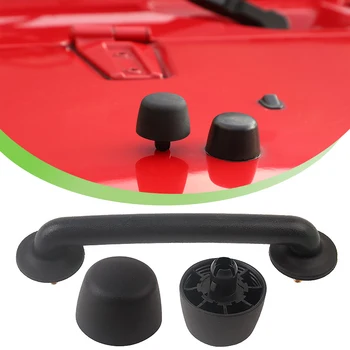 Ugello tergicristallo lato cofano anteriore maniglia supporto di arresto cofano paraurti per Jeep Wrangler TJ 1997-2006 JK 2007-2018 accessori esterni