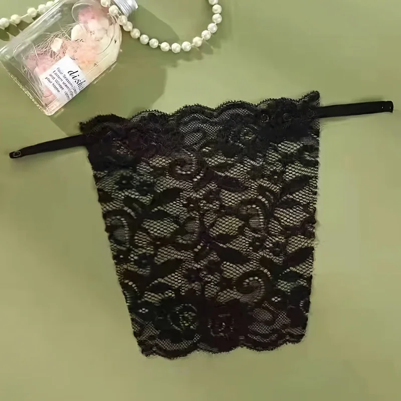 Mulheres rendas clip-on mock camisola sutiã inserção anti peep decote invisível cobrir sobreposição modéstia painel colete tanque colar falso