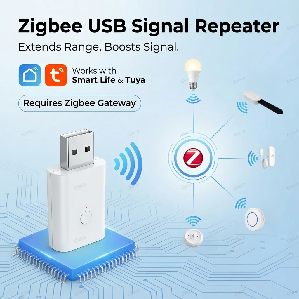 Tuya ZigBee Signal Repeater USB Extender Amplifier For Smart Life APP Z2M Home Automation Device Range Booster Gateway Required