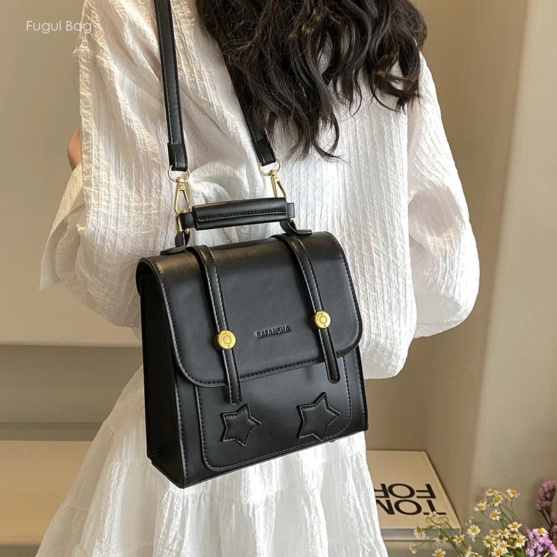 Women's Backpack with A High-end Feel New Minimalist Solid Color Trendy and Versatile Fashion Commuting and Leisure