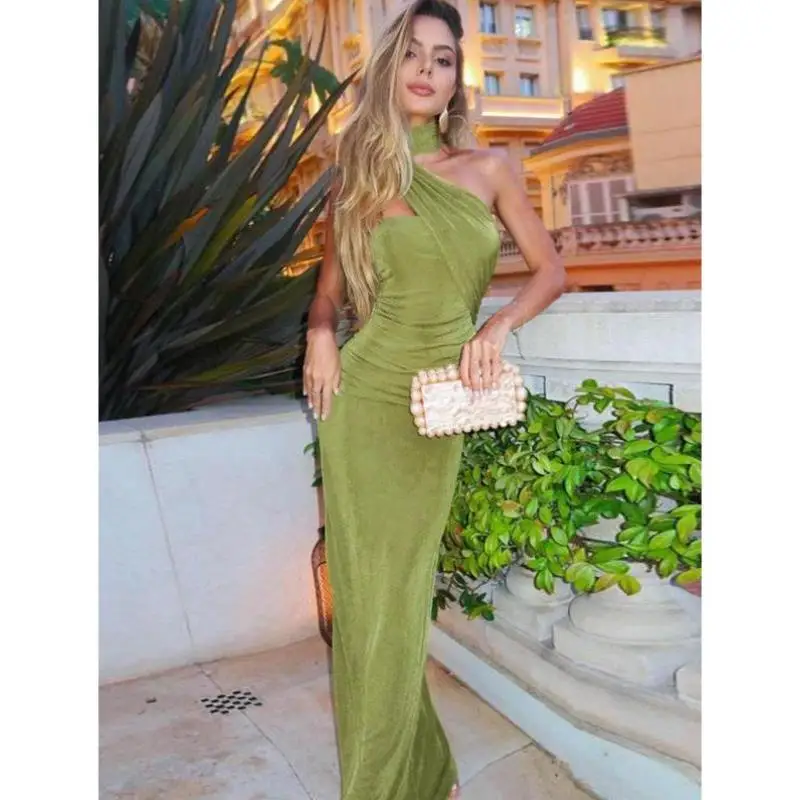 

Ele Pure Color Folded Strap Dr for Women New Cross-Border Sle Svel Autumn Season Casual Sportswear Set