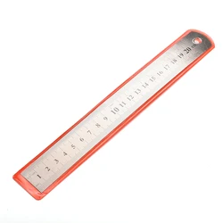 New CH 20cm Metal Ruler Metric Rule Precision Double Sided Measuring Tool 3CC