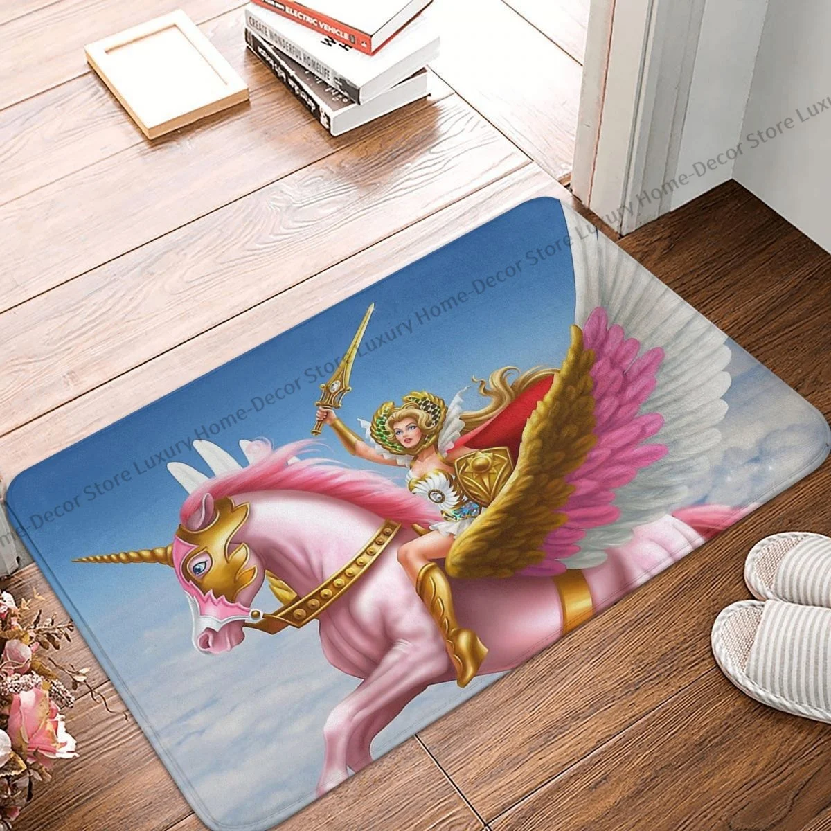 Non-slip Doormat Bath Mat She-Ra And Swiftwind Soaring In The Clouds Hallway Carpet Entrance Door Rug Indoor Decor