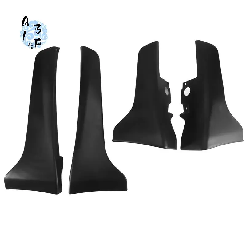 

A13F-Car Bumper Lip Fender Splash Mud Flaps Guards Guard Angle Corner Protection For Infiniti Q50 2014-2017 Front + Rear