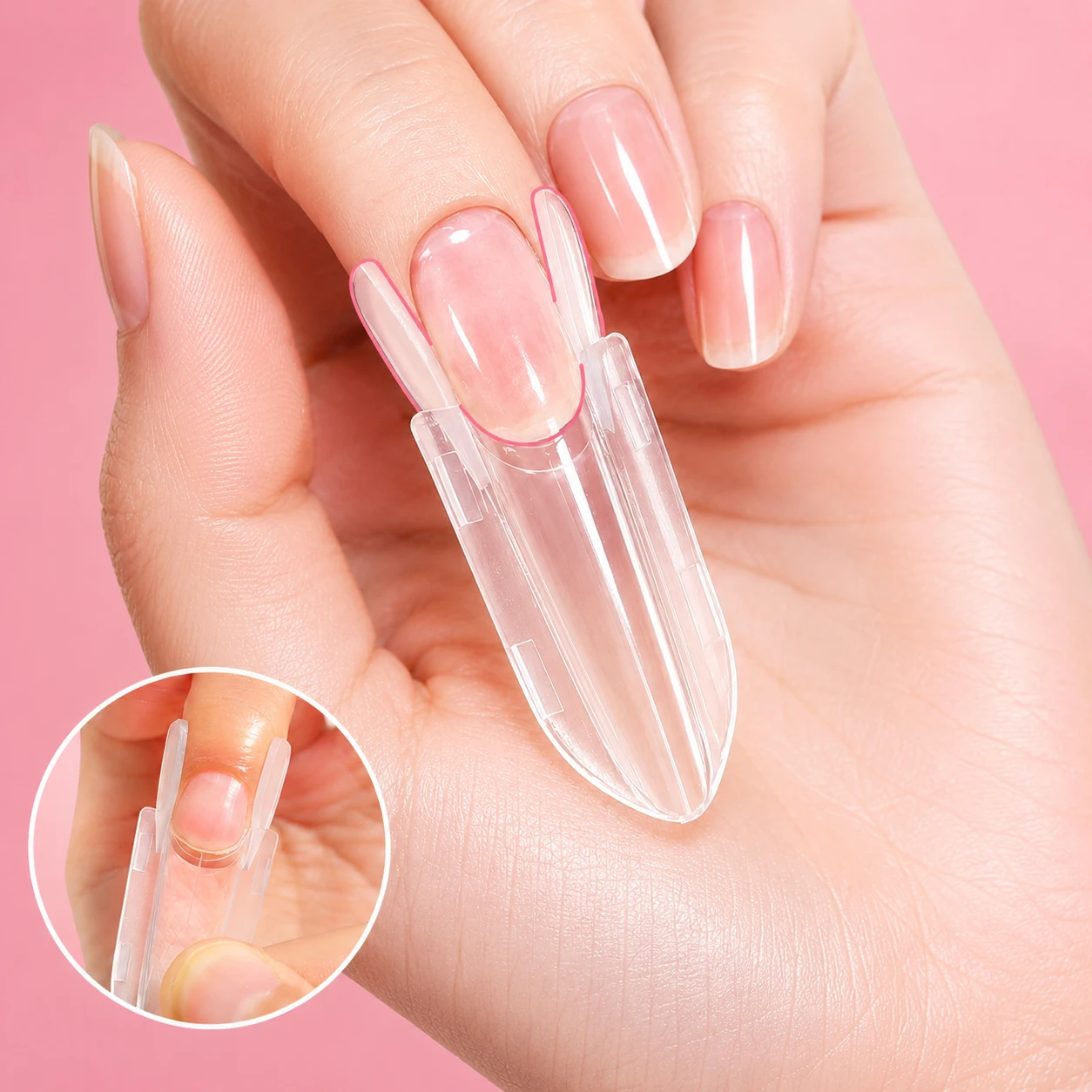 2026 New Sandwich Dual Nail Forms 120pcs 15size Rocket Shape Full Cover Top & Bottom Mold For Nail Art Extension Manicure Kit