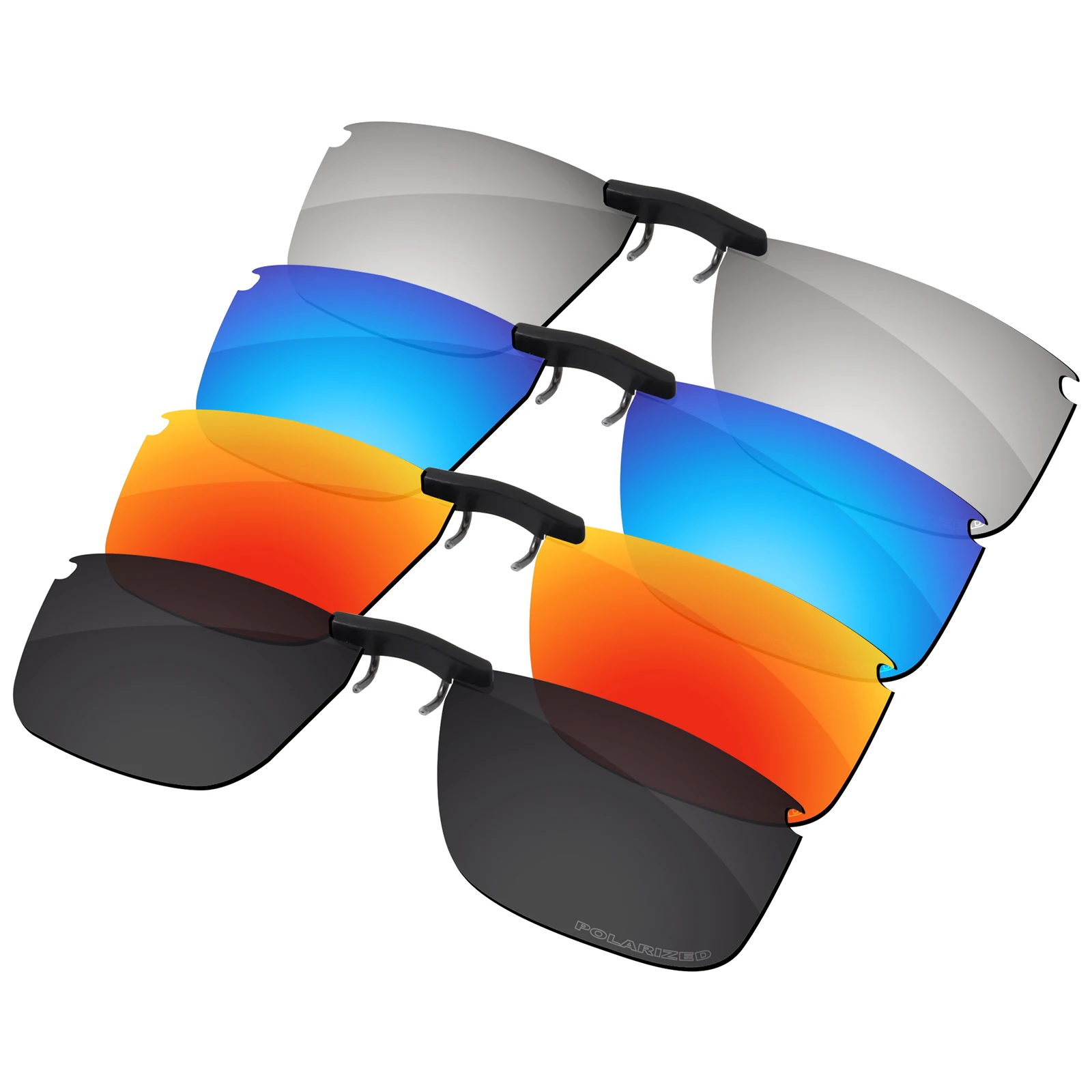 

ELuxonsight Polarized Clip-on Sunglasses Clip onto Eyeglasses for Oakley Socket 5.0 OX3217-57 Sunglasses- Varieties Colors