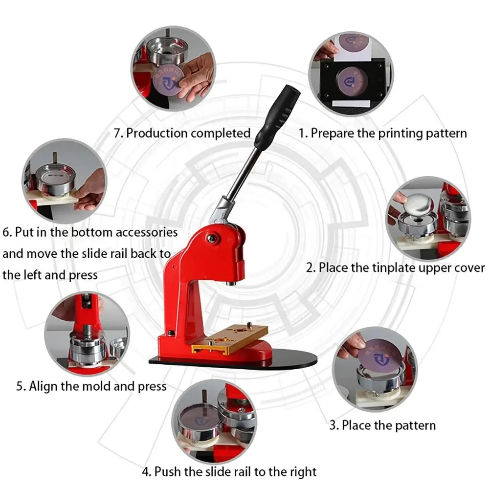 

Машина для изготовления пуговиц только, машина для изготовления красных значков без формы, ручной дырокол, инструмент для изготовления металлических пуговиц для школьных поделок своими руками