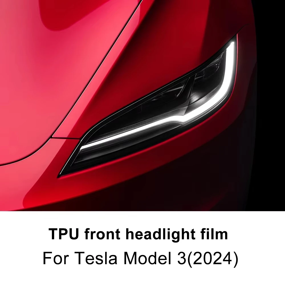 Taillight Light Center Console Film For Tesla Model 3 Highland 2024-2026 Headlight Protective Film PPF Headlamp Car Accessories