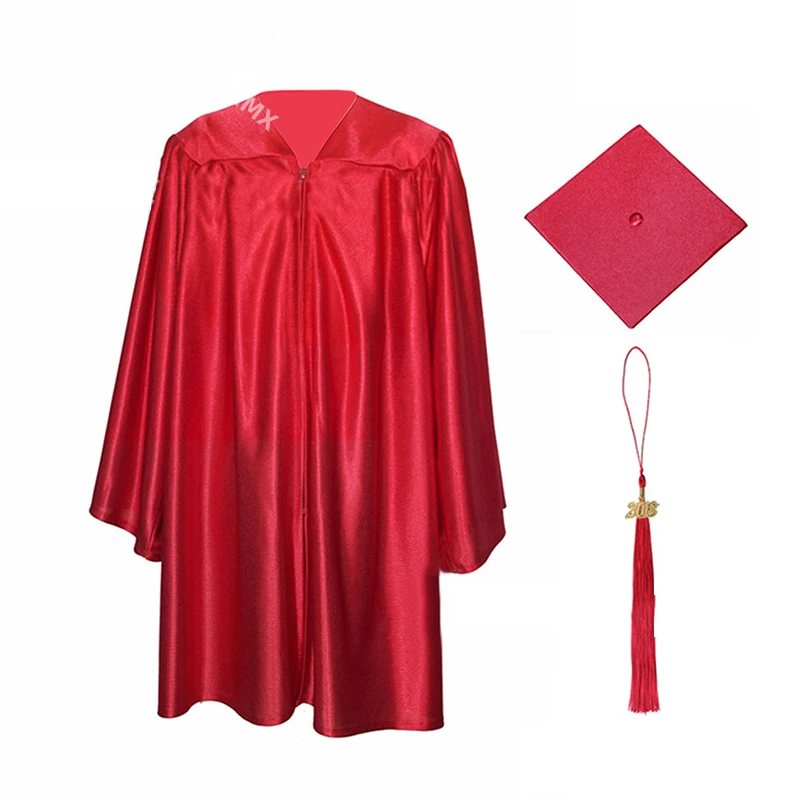 Fato Infantil de Graduação, Jardim de Infância, Bata de Solteiro, Uniforme Acadêmico, Performance de Fotografia, Robe e Hat, Boy e Gilr, 91-138cm