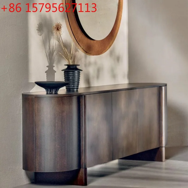 

Итальянский дизайнерский шкаф для чая, креативный, для небольшой квартиры, простой, для прихожей, из массива дерева, для хранения вещей.