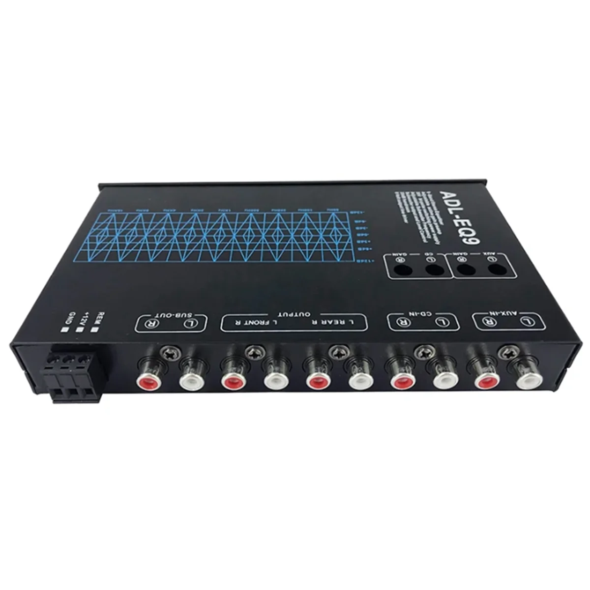 Auto Square 9 Band Graphic Equalizer Digital Car Audio ADL-EQ9 Full Series Car Amplifier Equalizer+Adjustable Filter