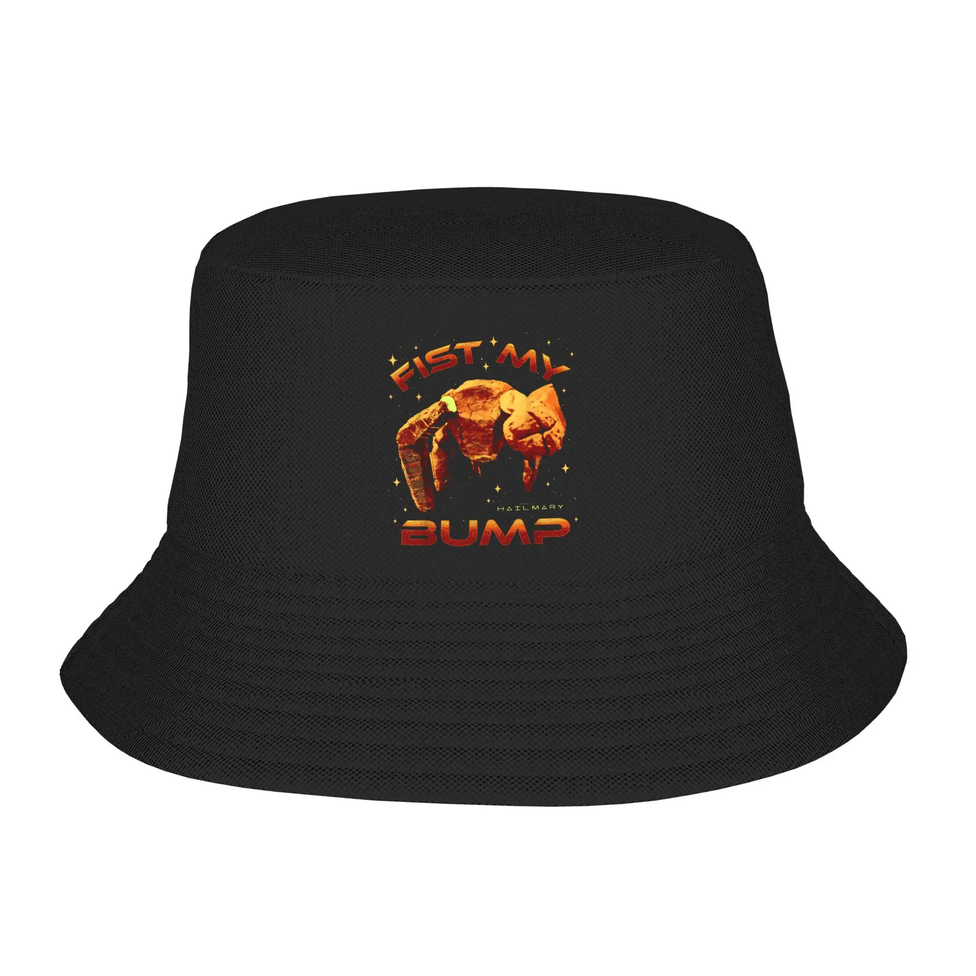 Project Hail Mary Fist My Bump Rocky The Alien Poster Bucket Hat Hot Headwear Merch Fishing Caps for Unisex Irish Country Hat