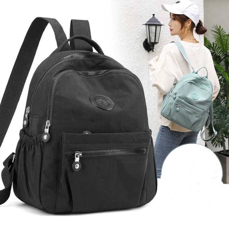 

Women small backpack nylon Oxford canvas schoolbag for ladies mommy bag backpack