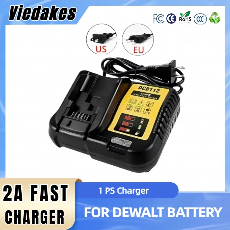 Nuevo 100% viedakes para Dewalt 8.0Ah 20V batería de herramienta eléctrica DCB206 DCB206 DCB205 DCB200 DCB203 para transporte aéreo de herramientas eléctricas