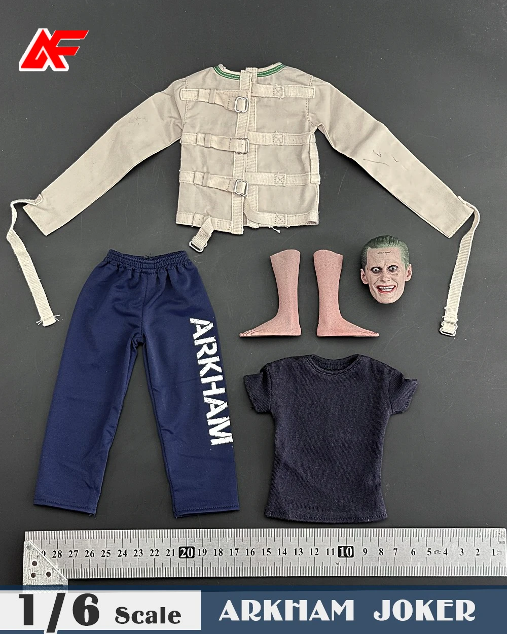 1/6 Scale Arkham Prison Clothes Set Fit For 12'' Male Action Figure Body Dolls